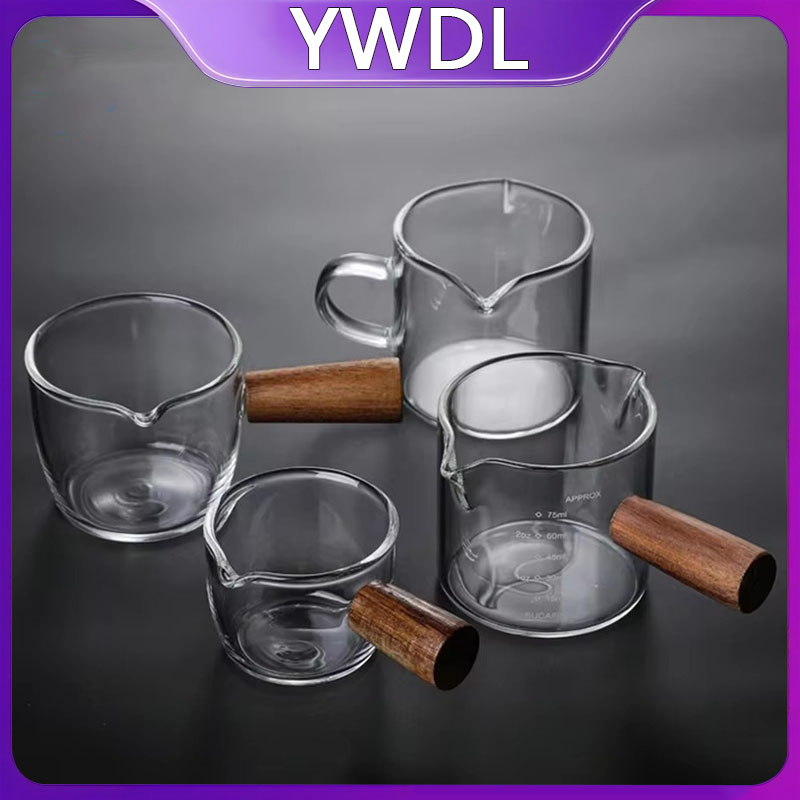 50-250 مللي مقبض الخشب الزجاج  - مراجعة Espresso Shot Glass وسعره